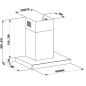 GURARI GCH F 462 BL 9 PRIME+KCT 97 FI La Perle, Dunstabzugshaube (90 cm breit)