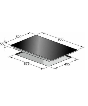 GURARI GCH F 462 BL 9 PRIME+KCT 97 FI La Perle, Dunstabzugshaube (90 cm breit)
