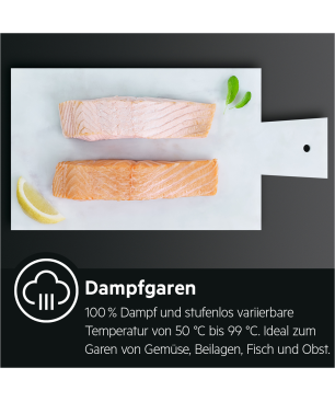 AEG BCO6820VA2, Backofen (Einbaugerät, 70 Liter, 595 mm breit), Serie 8000 mit SteamBoost Multi-Dampfgarer (ohne Sous-vide-Gar