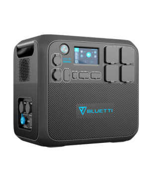 BLUETTI AC200MAX Solargenerator Power Station LiFePO4 Batterie 2200W Tragbare Stromgenerator 2048 Wh Schwarz