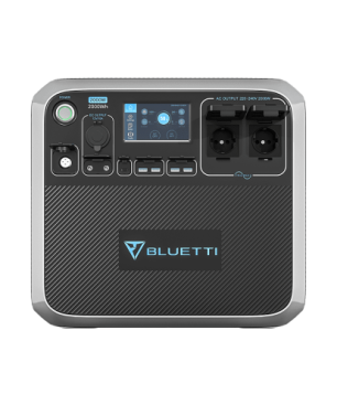 BLUETTI AC200P Tragbares Stromgenerator 2000W Solargenerator Portable Power Station Energiestation 2000 Wh Black