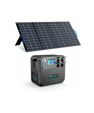 BLUETTI AC200MAX und 1 Pcs PV350 350W Solarpanel LiFeO4 Powerstation netzunabhängig Stromerzeuger 2048 Wh Schwarz