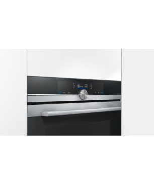 SIEMENS CM633GBS1, Backofen mit Mikrowelle mit Mikrowellenfunktion (Einbaugerät, 45 Liter, 594 mm breit), iQ700