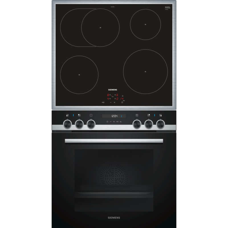 SIEMENS EQ521IB00 iQ500, Einbauherdset (Induktionskochfeld, A, 71 Liter)
