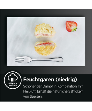 AEG BSO77821V3, Backofen (Einbaugerät, 71 Liter, 595 mm breit), Serie 7000 mit SteamCrisp Dampfunterstützung (mit Pyrolyse)