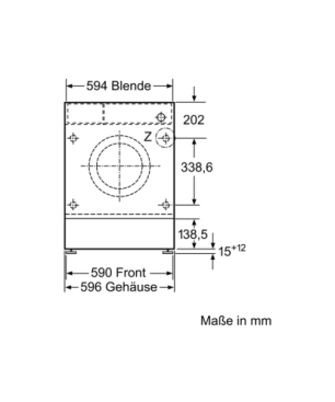 SIEMENS WI14W442 Waschmaschine (8 kg, 1393 U/Min., C)
