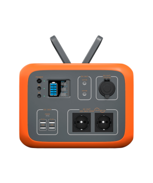 BLUETTI AC50S and SP120 Tragbarer Stromerzeuger 300W und 120W Solarpanel Notfall-Batterie-Backup Orange