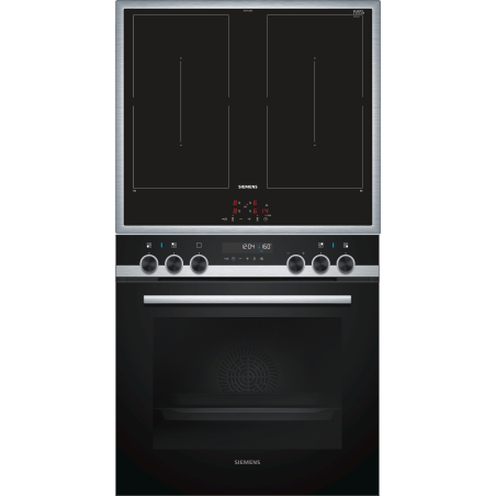 SIEMENS PQ521DA0ZM iQ500, Einbauherdset (Induktionskochfeld, A, 71 Liter)
