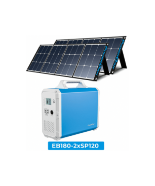 BLUETTI EB180 mit 2Pcs PV200 200W Solarpanel Solargenerator für Wohnmobil Backup Batterie