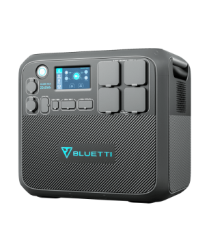 BLUETTI AC200MAX und 3 Pcs PV200 200W Solarpanel Solar Stromerzeuger LiFePO4 Batterie-Backup Energiestation 2048 Wh Schwarz