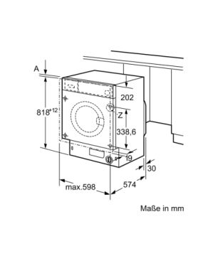 SIEMENS WI14W442 Waschmaschine (8 kg, 1393 U/Min., C)