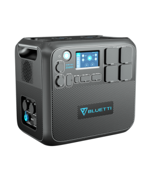 BLUETTI AC200MAX und 3 Pcs PV200 200W Solarpanel Solar Stromerzeuger LiFePO4 Batterie-Backup Energiestation 2048 Wh Schwarz