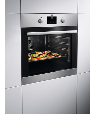 AEG MAXIB306PI Serie 6000 mit SurroundCook Ringheißluftsystem (mit Pyrolyse), Einbaubackofenset (Induktionskochfeld, A+, 72 Li