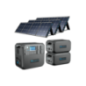 BLUETTI AC200MAX und 2*B230 und 3 Pcs PV200 Solarpanel externem Batteriemodul Notfall-Backup 2048 Wh Schwarz