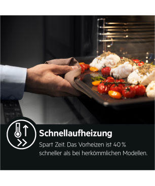 AEG BCO7741BA1, Backofen (Einbaugerät, 72 Liter, 594 mm breit), Serie 7000 mit SteamCrisp Dampfunterstützung (mit Pyrolyse)