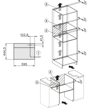 MIELE DG 7140 Einbau-Dampfgarer, Edelstahl/CleanSteel)