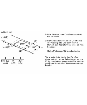 BOSCH HBD80PY53 Serie 8/Serie 6, Einbaubackofenset (Induktionskochfeld, A+, 71 Liter)