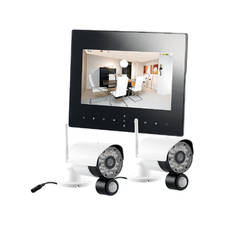 VISORTECH DSC-720.mc mit 2 HD-IP-Kameras Überwachungskamera opt. Zoom