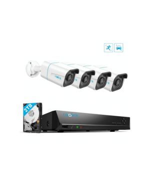 REOLINK RLK8-520D4-5MP-AI, Überwachungskamera, Auflösung Foto: 5MP, Auflösung Video: 5MP