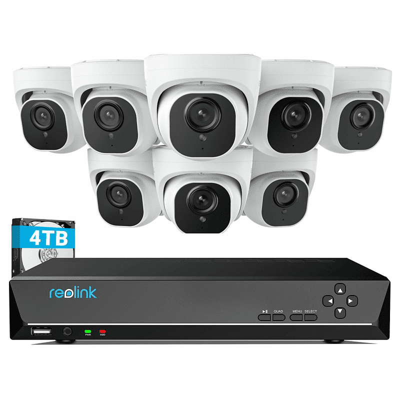 REOLINK RLK16-800D8-AI, Überwachungskamera, Auflösung Foto: 8MP, Auflösung Video: 8MP