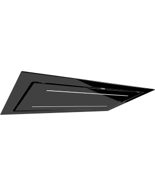 GURARI Deckenhaube GCH C 341 120 BL 120 cm Schwarz, Deckenhaube (1200 mm breit, 385 mm tief)