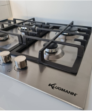 KLUGMANN KO1772TFT+KT604.1X, Einbaubackofen und Gaskochfeld (Edelstahl Gaskochfeld, A+, 72 Liter)