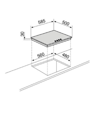 KLUGMANN KO1772TFT+KT604.1X, Einbaubackofen und Gaskochfeld (Edelstahl Gaskochfeld, A+, 72 Liter)