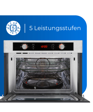 EXQUISIT EBM 4544 HI Einbaumikrowelle (900 Watt)