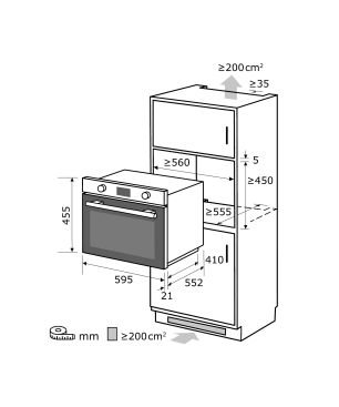 EXQUISIT EBM 4544 HI Einbaumikrowelle (900 Watt)