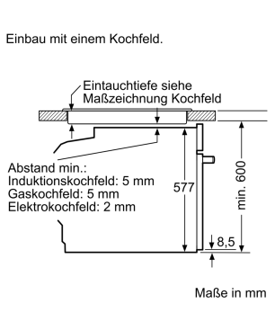 NEFF BCC 3672 - B6CCH7AN0, Backofen (Einbaugerät, 71 Liter, 594 mm breit)
