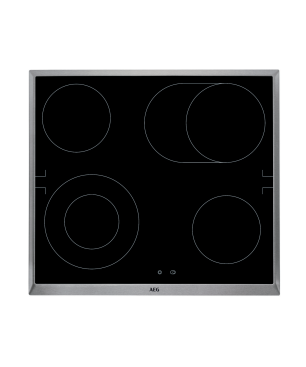 AEG KOMBI3026P Serie 6000 mit SurroundCook Ringheißluftsystem (mit Pyrolyse), Einbauherdset (Elektrokochfeld, A+, 72 Liter)