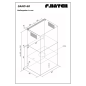 F.BAYER SAND 60E, Dunstabzugshaube (60 cm breit, 40 cm tief)