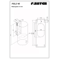 F.BAYER POLE 40S, Dunstabzugshaube (40 cm breit, 50 cm tief)