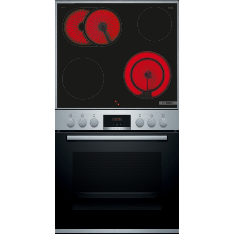 BOSCH HND 431 RS 62, Einbauherdset (Elektro, A, 71 Liter)