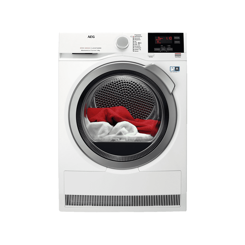AEG T8DB66685 Wärmepumpentrockner Serie 8000 mit AbsoluteCare Trommelsteuerung (8 kg , A+++) AEG T8DB66685 Wärmepumpentrockner Serie 8000 mit AbsoluteCare Trommelsteuerung (8 kg , A+++)