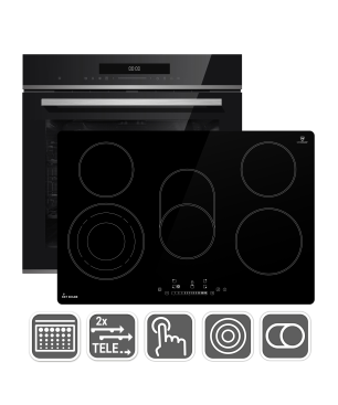 KKT KOLBE SET8019_77RL, Herdset (Elektrisch, A+, 72 Liter)