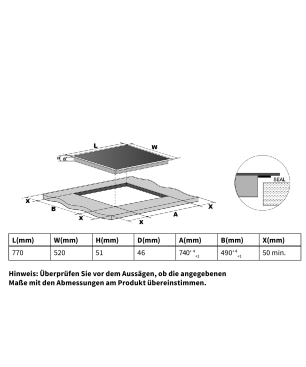 KKT KOLBE SET8019_77RL, Herdset (Elektrisch, A+, 72 Liter)