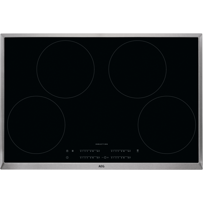 AEG 5000 Induktion / Autarkes Induktionskochfeld / Hob²Hood / 80 cm Schwarz Induktionskochfeld (80 cm breit, 4 Kochfelder)