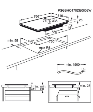 AEG 5000 Induktion / Autarkes Induktionskochfeld / Hob²Hood / 80 cm Schwarz Induktionskochfeld (80 cm breit, 4 Kochfelder)