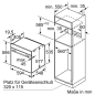 BOSCH HBG675BB1, Einbaubackofen (Einbaugerät, 71 Liter, 594 mm breit), EOX6