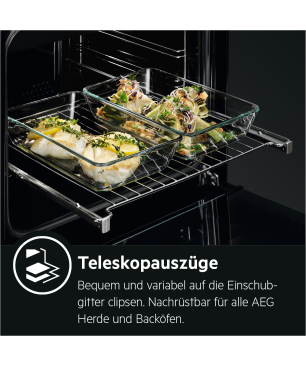 AEG CCB544COBW Standherd (EEK A, Glaskeramik-Kochfeld, 57 Liter)