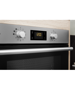 BAUKNECHT BAKO GENTLE STEAM, Einbaubackofenset (Induktionskochfeld, A+, 71 Liter)