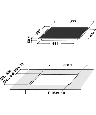 BAUKNECHT BAKO GENTLE STEAM, Einbaubackofenset (Induktionskochfeld, A+, 71 Liter)