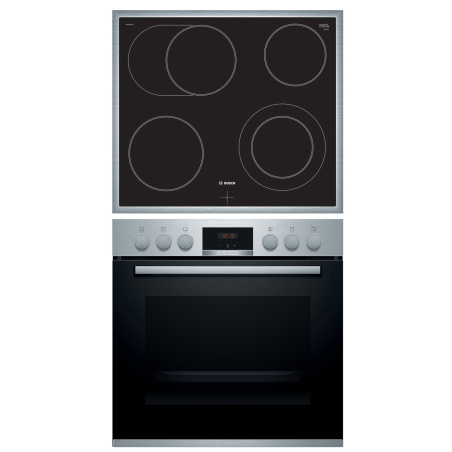 BOSCH HND 431 RS 61, Einbauherdset (Strahlungsheizkörper, A, 71 Liter)