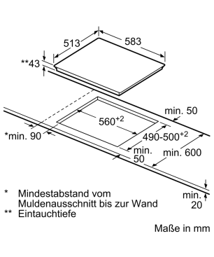 BOSCH HND 431 RS 61, Einbauherdset (Strahlungsheizkörper, A, 71 Liter)