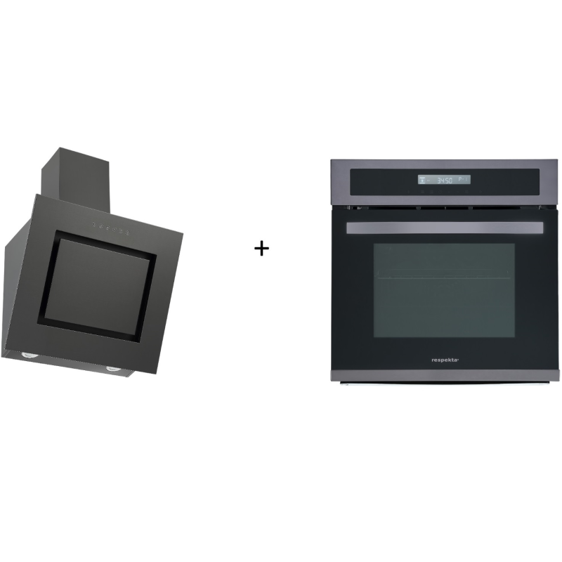 RESPEKTA EBDH-SET42060BS Backofen (Einbaugerät, A, 55 Liter, 595 mm breit)