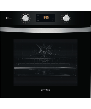 PRIVILEG BAKO Turn&Go Steam 600, Einbaubackofenset (Induktionskochfeld, A+, 71 Liter)