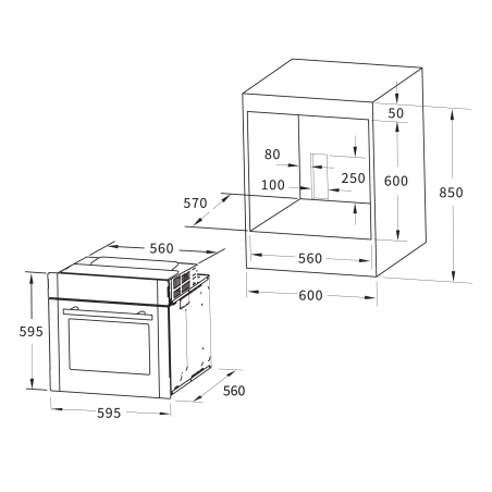 KKT KOLBE SET80162FZ, Herdset (Induktion, A, 70 Liter)
