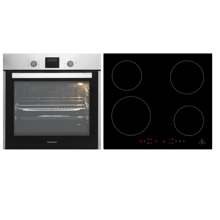 RESPEKTA ASET1404295I, Einbaubackofenset (Induktionskochfeld, A, 60 Liter)