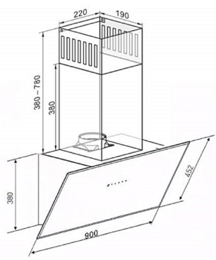 KAISER AT 9440 ECO, Dunstabzugshaube (90 cm breit)